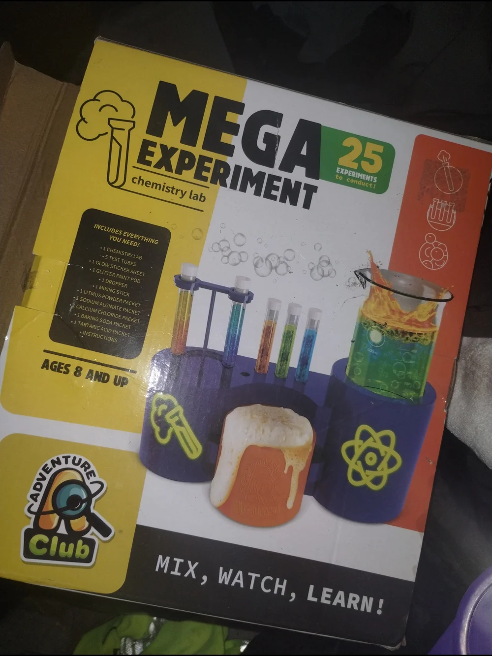 Mega Experiment Chemistry Lab - Yellow/Orange